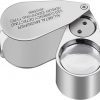 40X Full Metal Illuminated Jewellery Magnifier Loupe Image