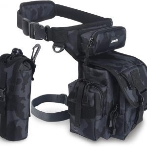 Black Metal Detecting Drop Leg Bag Image