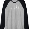 Metal Detecting Heartbeat Baseball Tee Image