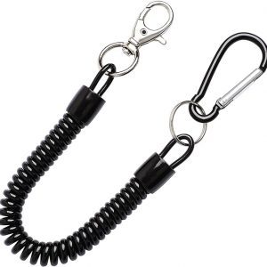 Retractable Safety Coiled Cord Lanyard Image